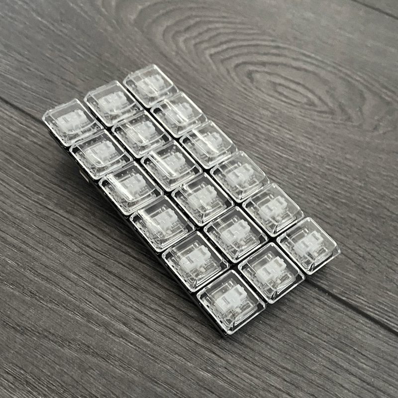 Custom mechanical switch television remote